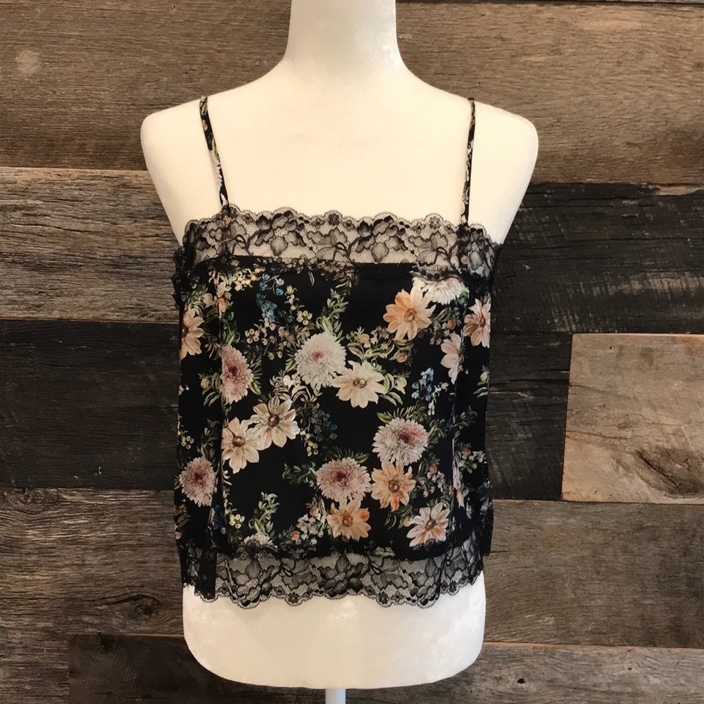 Icons Lace Trim Flower Cami